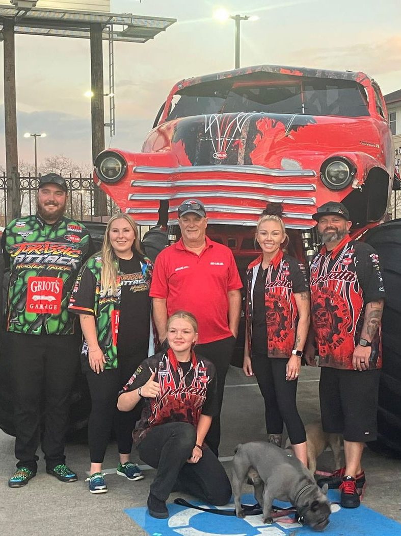 Customers and the Elevation crew with a finished build