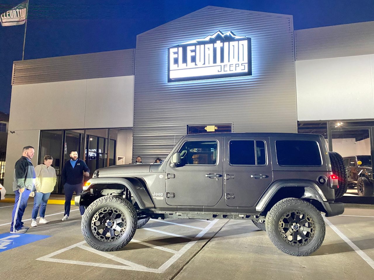 A custom build outside the Elevation Jeeps shop