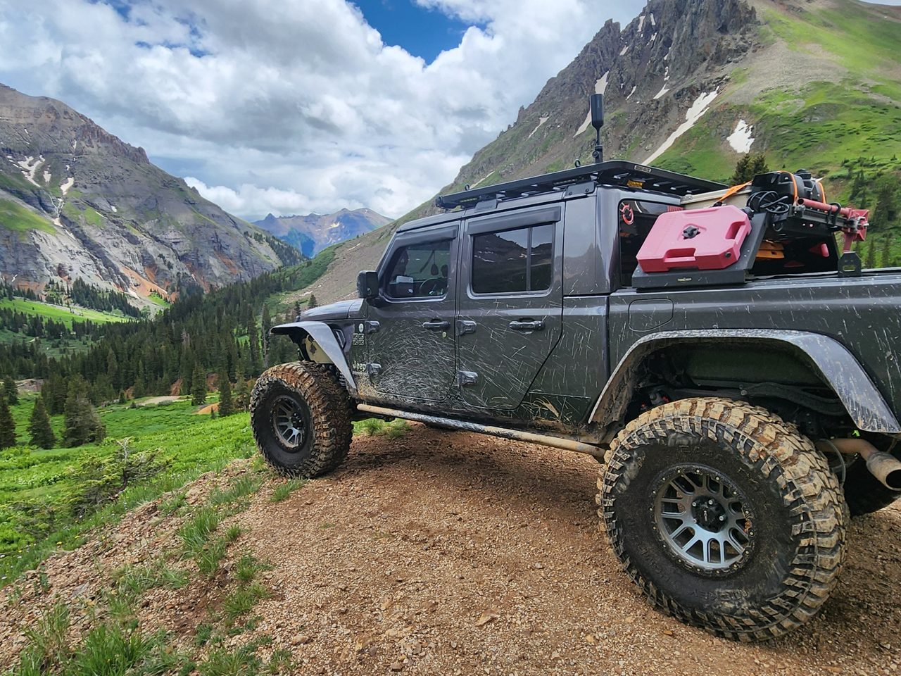 Climbing a rocky Colorado pass