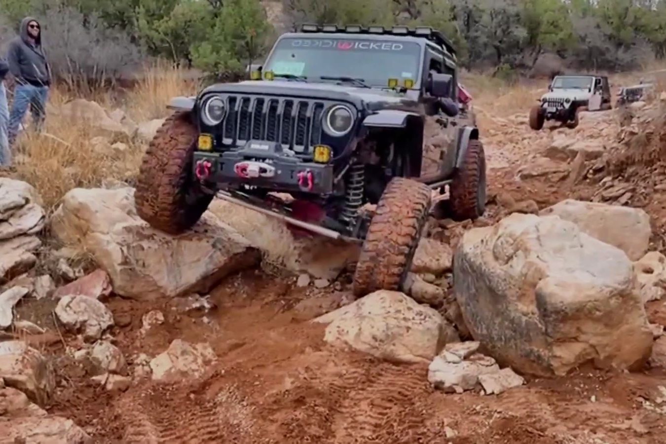 An Elevation build out wheeling on the rocks