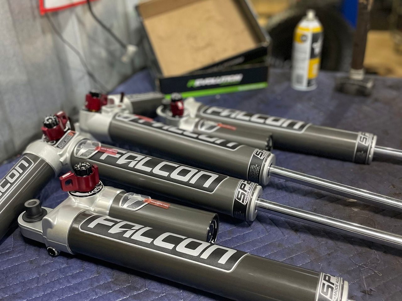 Fox shocks and coilovers ready to install